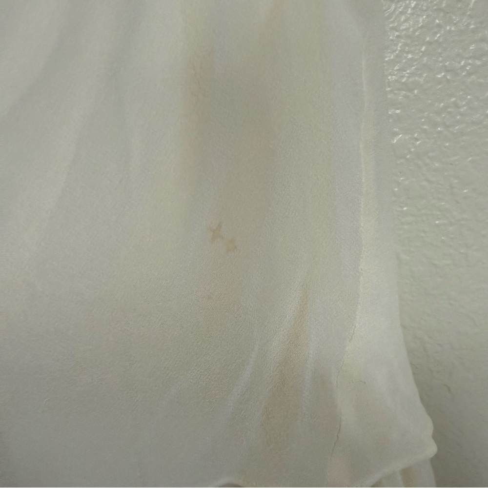 HEMANT AND NANDITA Silk Ivory embroidered Dress Size S - Picture 10 of 14